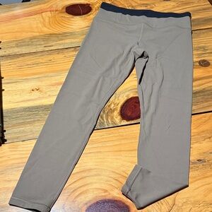 Athleta Ultra High Rise Elation Double Up Taupe Leggings